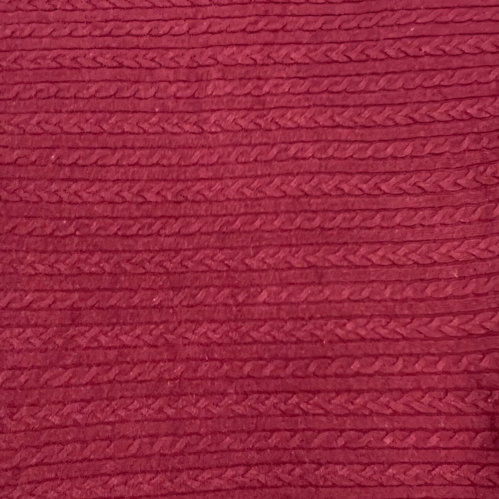Market & Spruce Sweater Womens XS Burgundy Cable Knit Cashmere Silk Blend - Picture 9 of 9